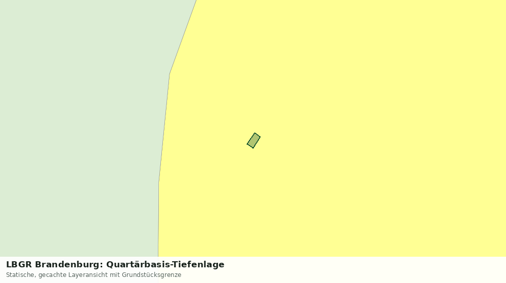 Statische Kartenansicht: LBGR Brandenburg: Quartärbasis-Tiefenlage