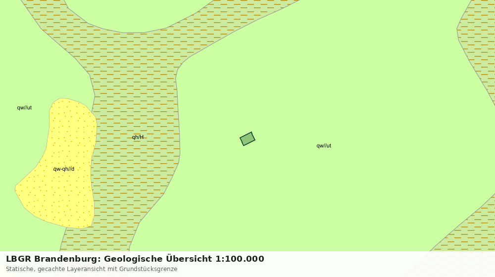 Statische Kartenansicht: LBGR Brandenburg: Geologische Übersicht 1:100.000