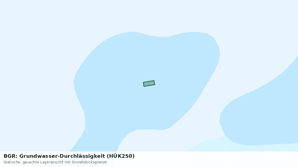 Statische Kartenansicht: BGR: Grundwasser-Durchlässigkeit (HÜK250)