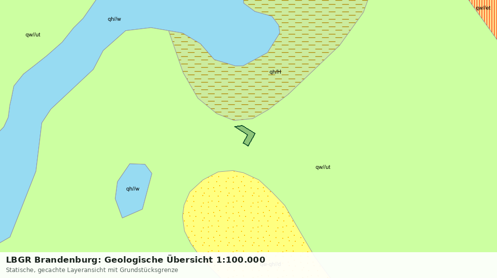 Statische Kartenansicht: LBGR Brandenburg: Geologische Übersicht 1:100.000