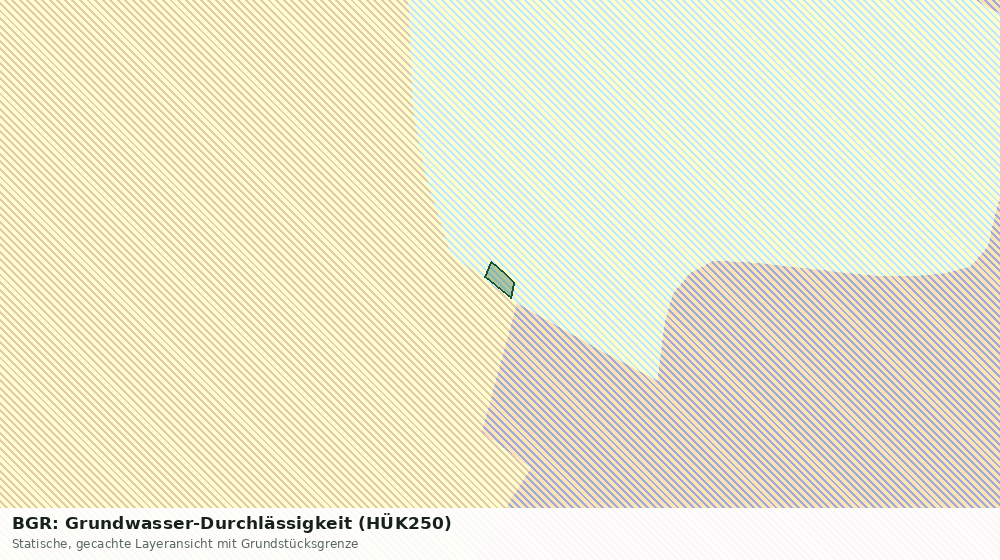 Statische Kartenansicht: BGR: Grundwasser-Durchlässigkeit (HÜK250)