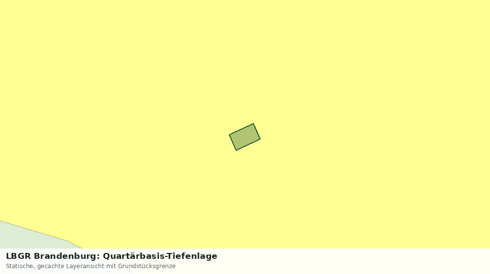 Statische Kartenansicht: LBGR Brandenburg: Quartärbasis-Tiefenlage
