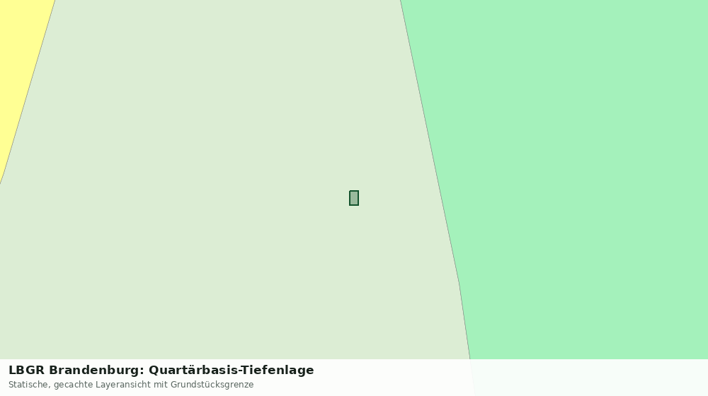Statische Kartenansicht: LBGR Brandenburg: Quartärbasis-Tiefenlage