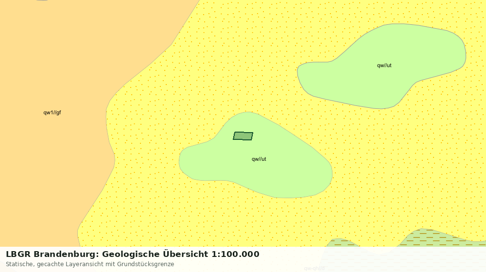 Statische Kartenansicht: LBGR Brandenburg: Geologische Übersicht 1:100.000
