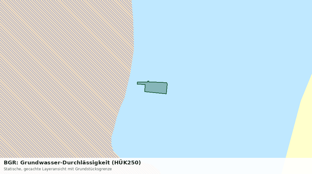 Statische Kartenansicht: BGR: Grundwasser-Durchlässigkeit (HÜK250)