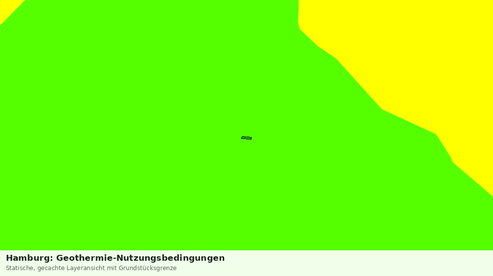 Statische Kartenansicht: Hamburg: Geothermie-Nutzungsbedingungen