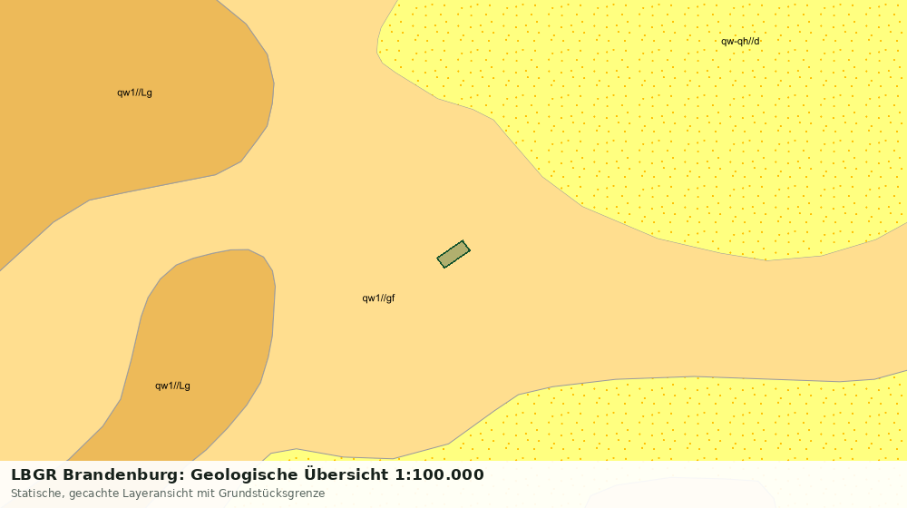 Statische Kartenansicht: LBGR Brandenburg: Geologische Übersicht 1:100.000