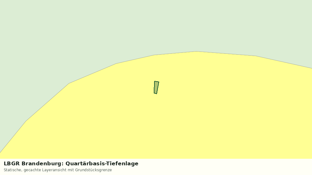 Statische Kartenansicht: LBGR Brandenburg: Quartärbasis-Tiefenlage