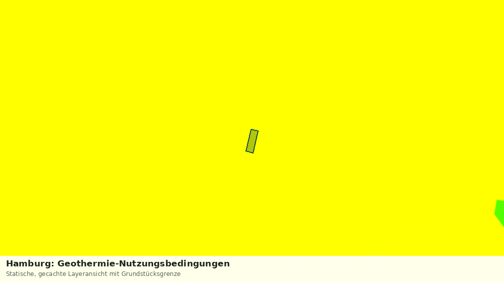 Statische Kartenansicht: Hamburg: Geothermie-Nutzungsbedingungen