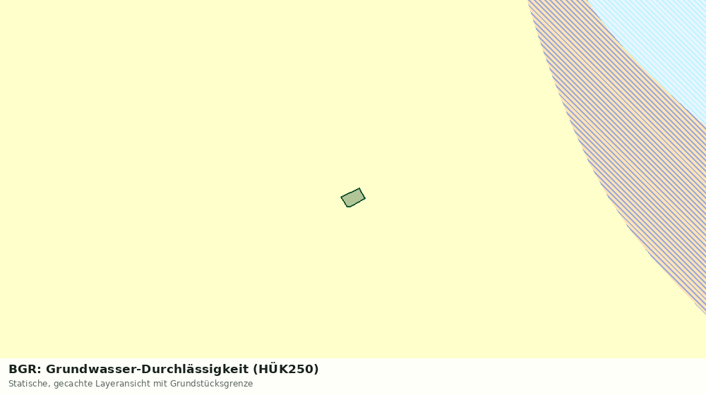 Statische Kartenansicht: BGR: Grundwasser-Durchlässigkeit (HÜK250)