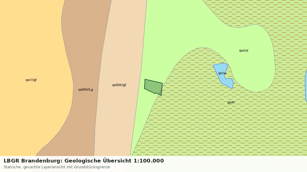 Statische Kartenansicht: LBGR Brandenburg: Geologische Übersicht 1:100.000