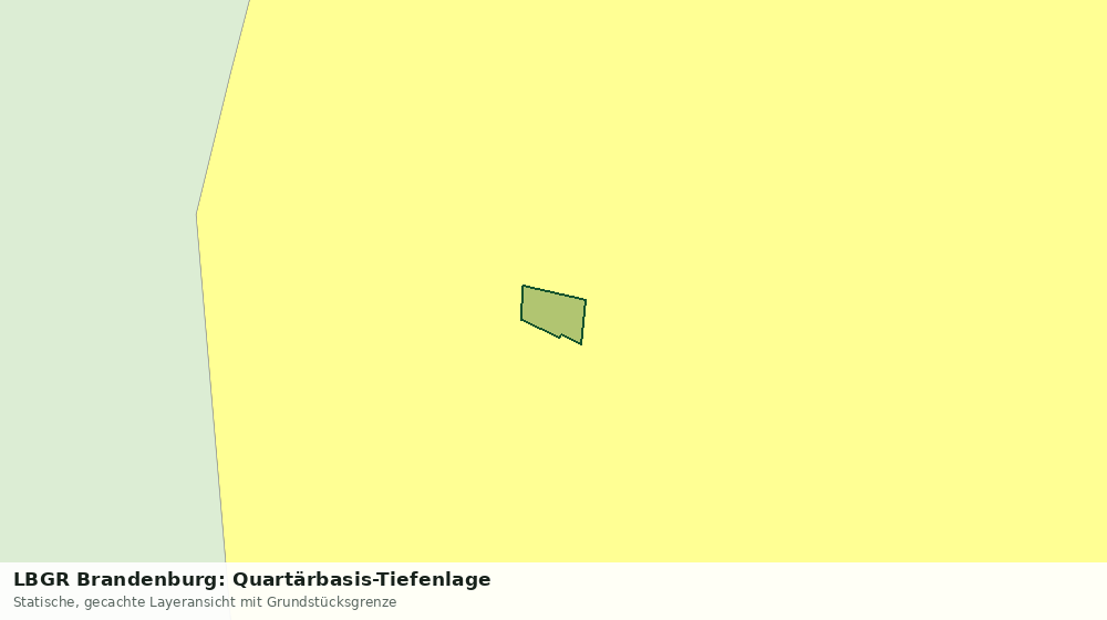 Statische Kartenansicht: LBGR Brandenburg: Quartärbasis-Tiefenlage