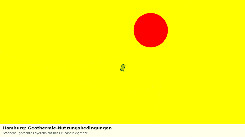 Statische Kartenansicht: Hamburg: Geothermie-Nutzungsbedingungen