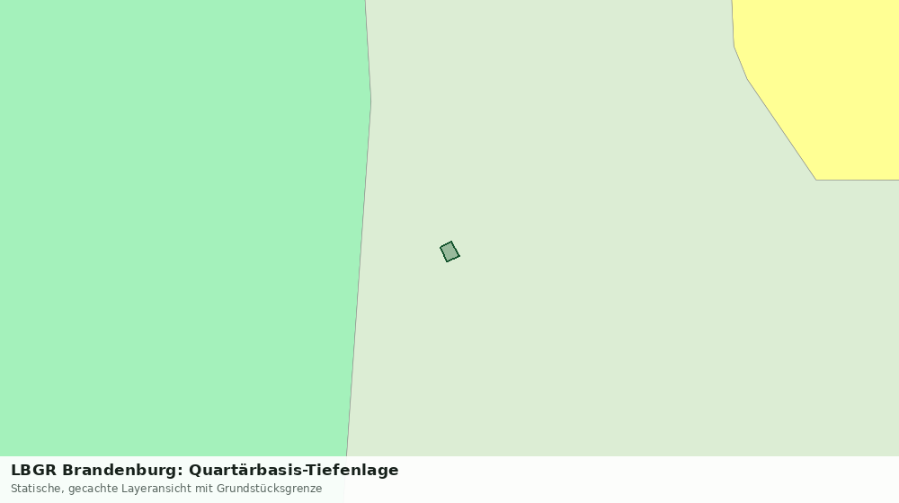 Statische Kartenansicht: LBGR Brandenburg: Quartärbasis-Tiefenlage