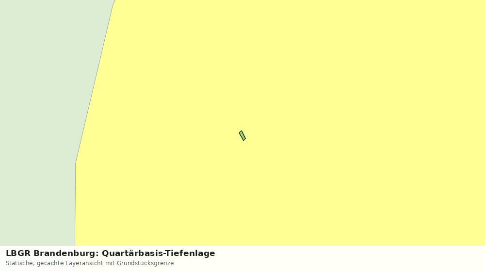 Statische Kartenansicht: LBGR Brandenburg: Quartärbasis-Tiefenlage