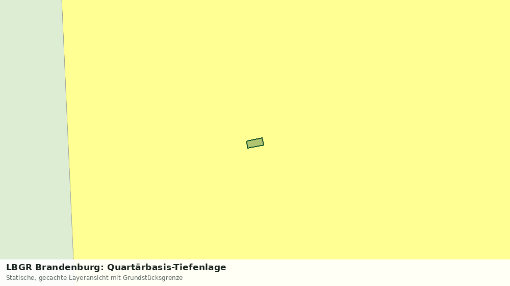 Statische Kartenansicht: LBGR Brandenburg: Quartärbasis-Tiefenlage