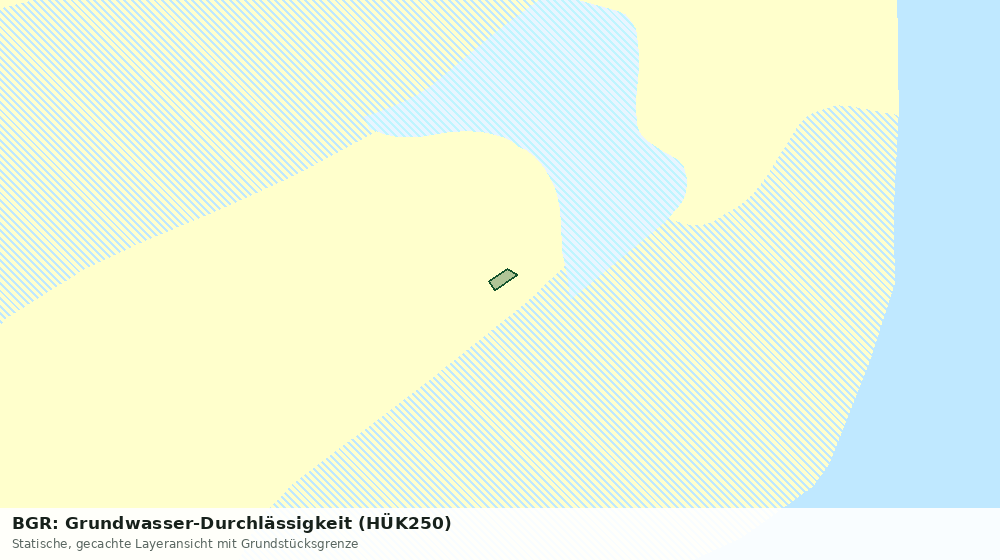 Statische Kartenansicht: BGR: Grundwasser-Durchlässigkeit (HÜK250)