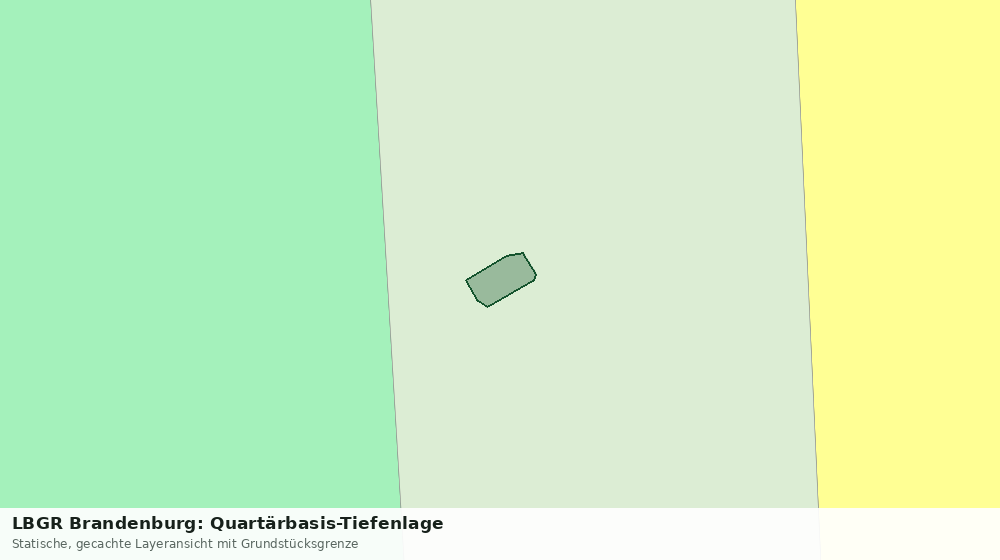 Statische Kartenansicht: LBGR Brandenburg: Quartärbasis-Tiefenlage