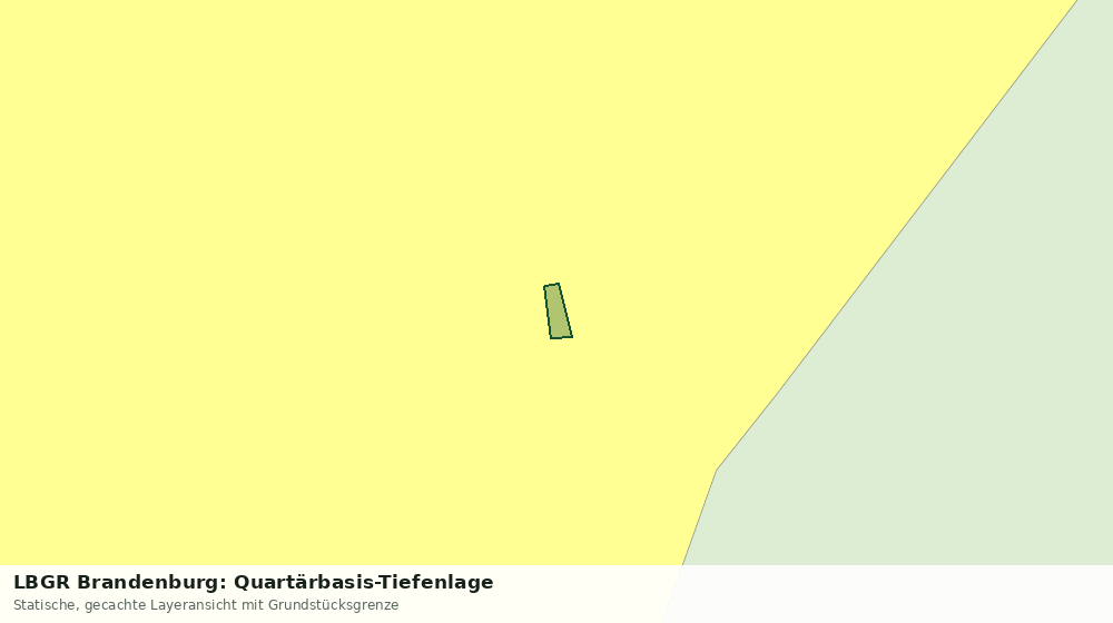 Statische Kartenansicht: LBGR Brandenburg: Quartärbasis-Tiefenlage