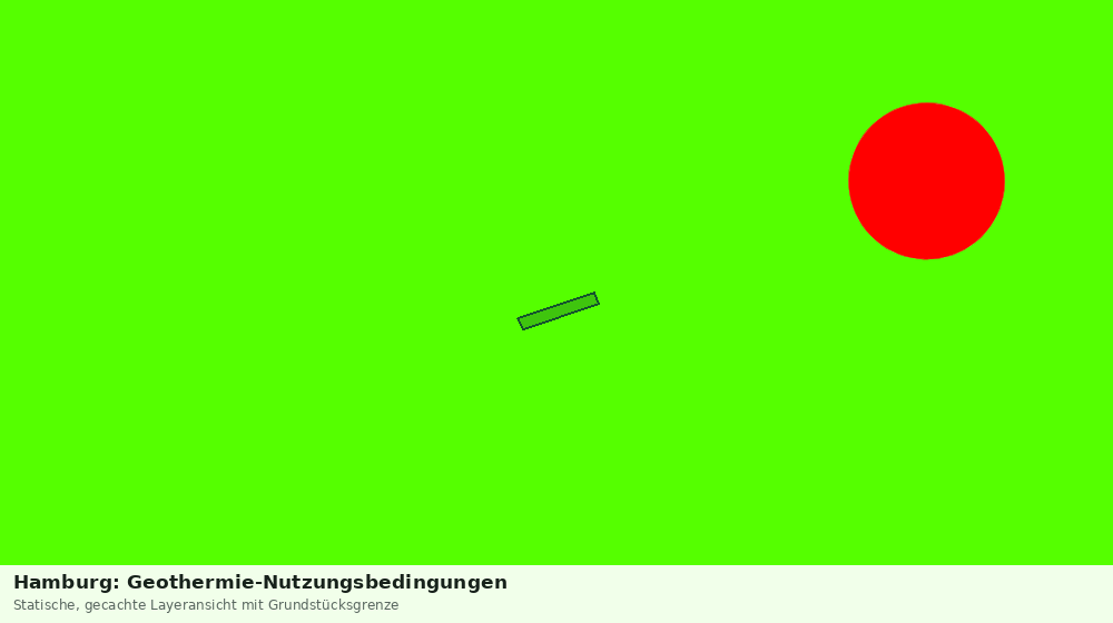 Statische Kartenansicht: Hamburg: Geothermie-Nutzungsbedingungen