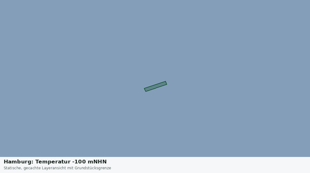 Statische Kartenansicht: Hamburg: Temperatur -100 mNHN