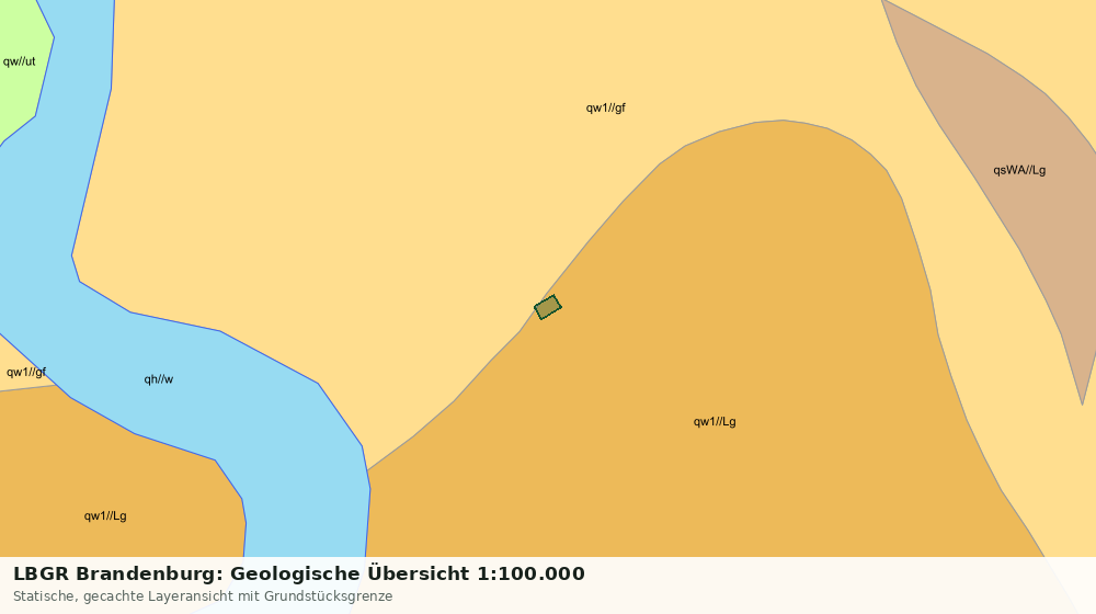 Statische Kartenansicht: LBGR Brandenburg: Geologische Übersicht 1:100.000