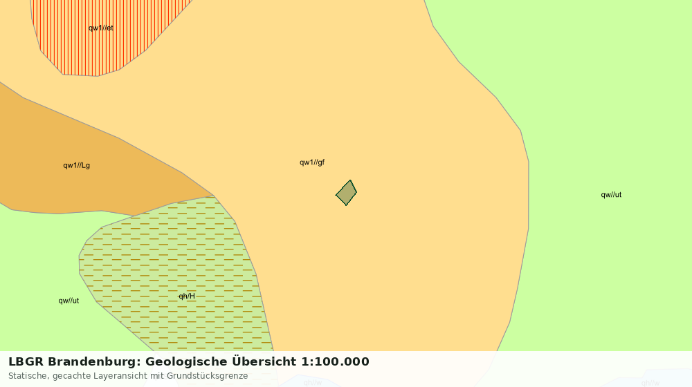 Statische Kartenansicht: LBGR Brandenburg: Geologische Übersicht 1:100.000