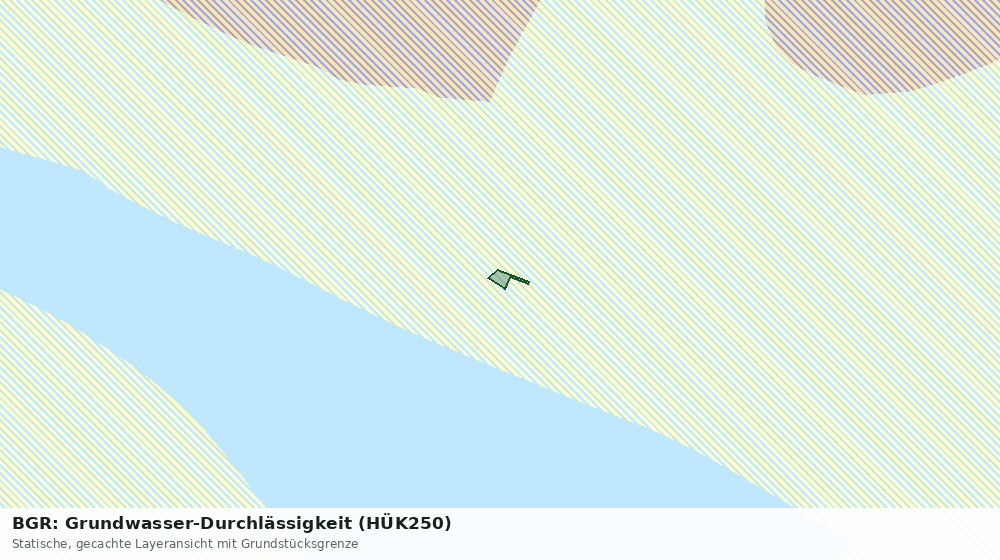 Statische Kartenansicht: BGR: Grundwasser-Durchlässigkeit (HÜK250)