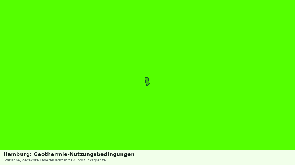 Statische Kartenansicht: Hamburg: Geothermie-Nutzungsbedingungen