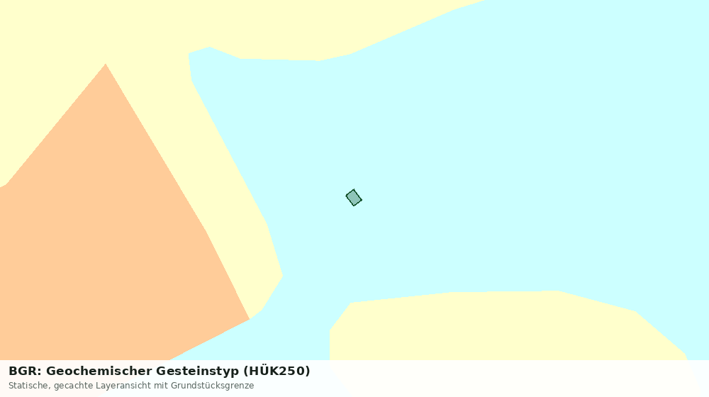 Statische Kartenansicht: BGR: Geochemischer Gesteinstyp (HÜK250)