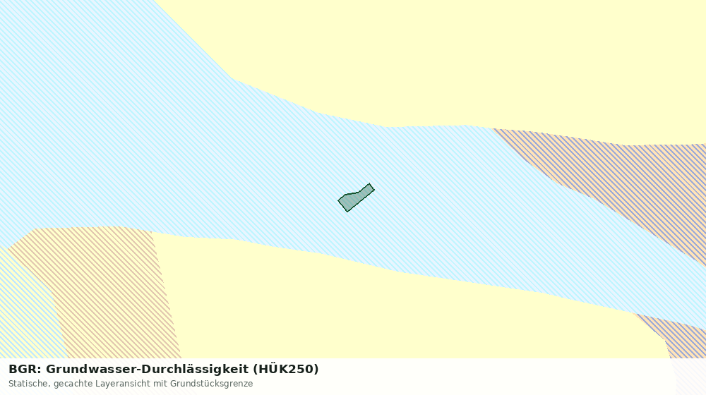 Statische Kartenansicht: BGR: Grundwasser-Durchlässigkeit (HÜK250)