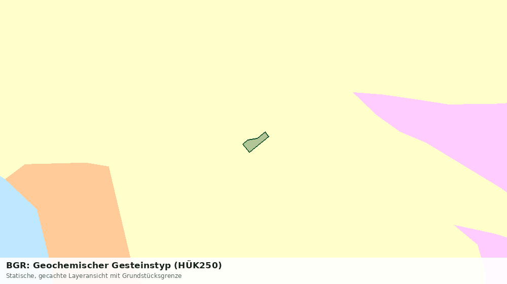 Statische Kartenansicht: BGR: Geochemischer Gesteinstyp (HÜK250)