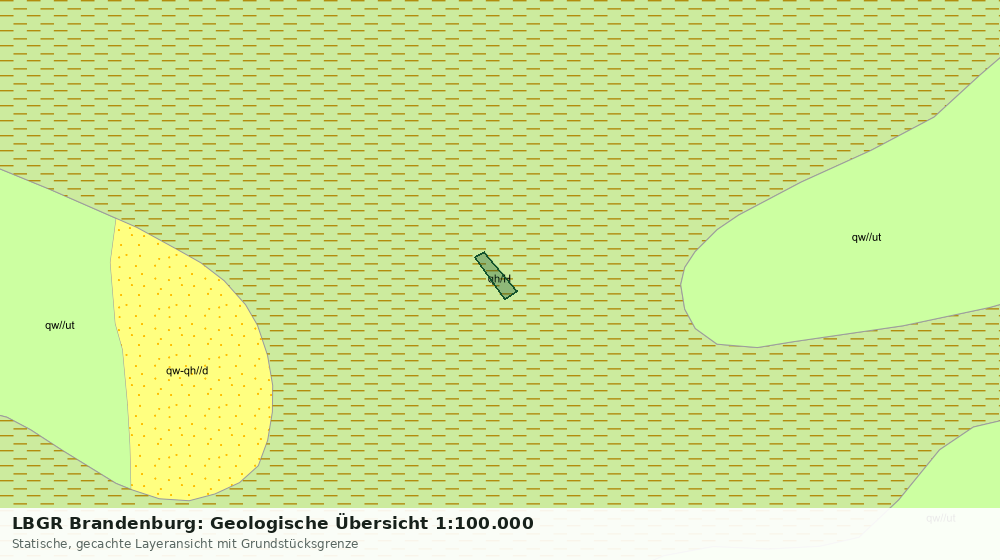 Statische Kartenansicht: LBGR Brandenburg: Geologische Übersicht 1:100.000
