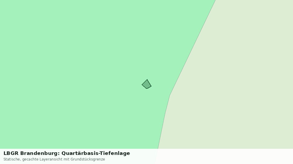 Statische Kartenansicht: LBGR Brandenburg: Quartärbasis-Tiefenlage