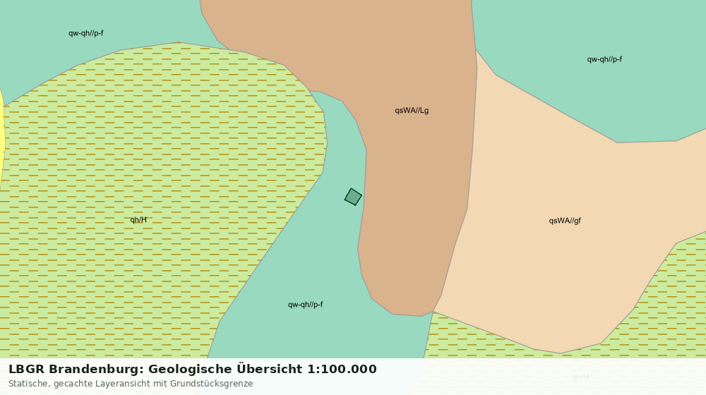 Statische Kartenansicht: LBGR Brandenburg: Geologische Übersicht 1:100.000