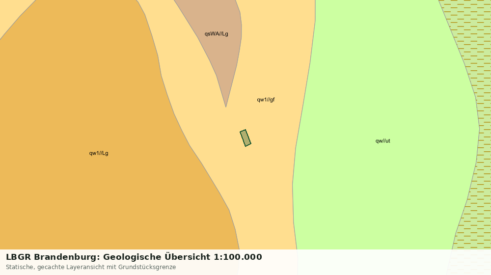 Statische Kartenansicht: LBGR Brandenburg: Geologische Übersicht 1:100.000