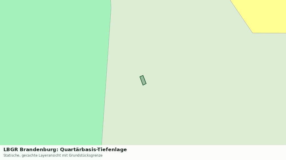 Statische Kartenansicht: LBGR Brandenburg: Quartärbasis-Tiefenlage