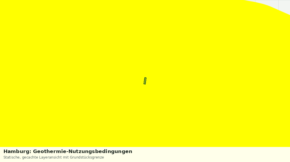 Statische Kartenansicht: Hamburg: Geothermie-Nutzungsbedingungen
