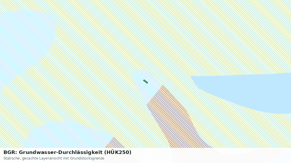 Statische Kartenansicht: BGR: Grundwasser-Durchlässigkeit (HÜK250)