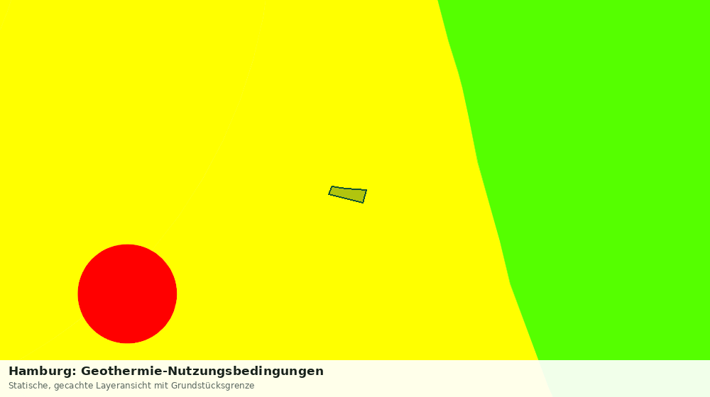 Statische Kartenansicht: Hamburg: Geothermie-Nutzungsbedingungen