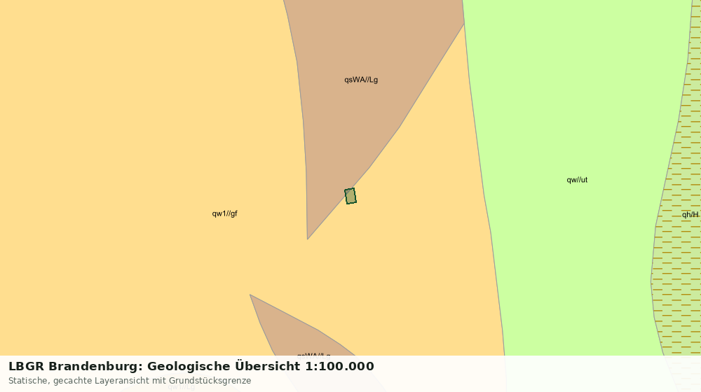 Statische Kartenansicht: LBGR Brandenburg: Geologische Übersicht 1:100.000
