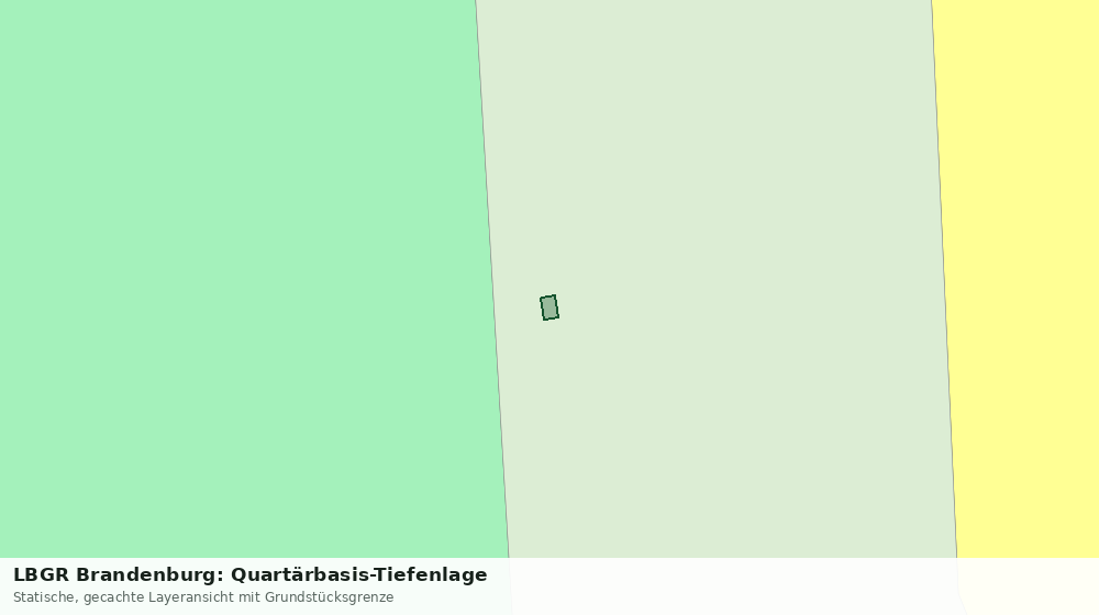 Statische Kartenansicht: LBGR Brandenburg: Quartärbasis-Tiefenlage