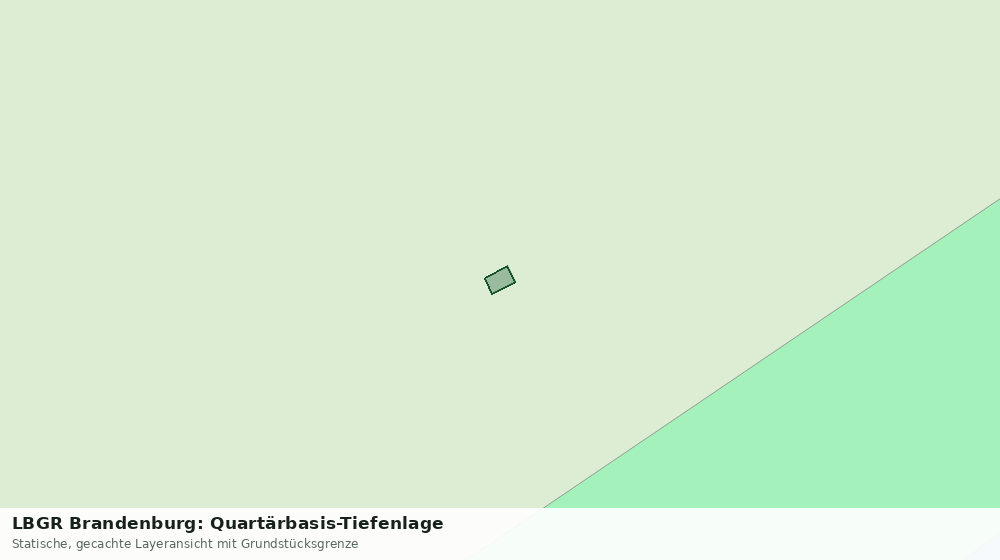 Statische Kartenansicht: LBGR Brandenburg: Quartärbasis-Tiefenlage