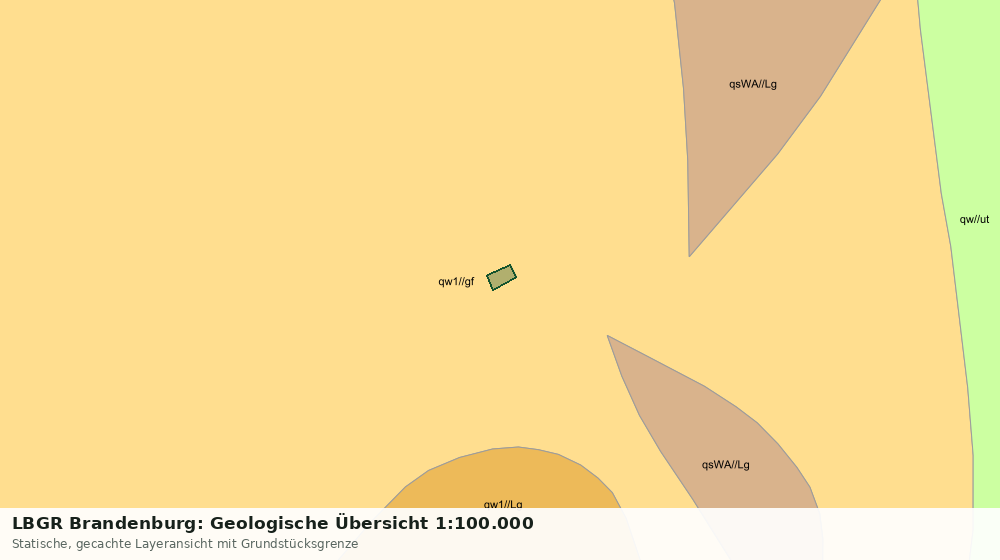 Statische Kartenansicht: LBGR Brandenburg: Geologische Übersicht 1:100.000