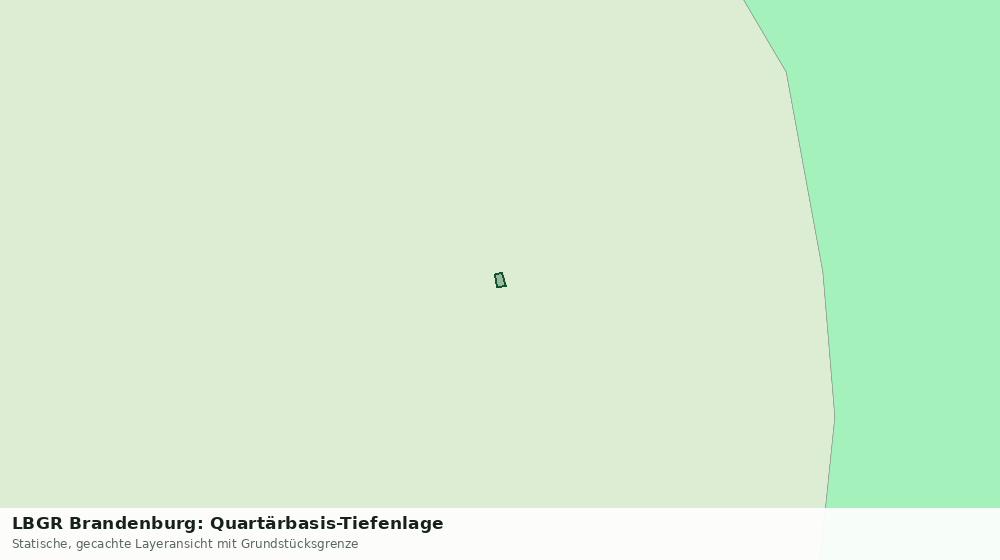 Statische Kartenansicht: LBGR Brandenburg: Quartärbasis-Tiefenlage