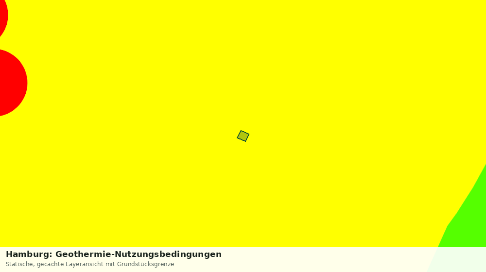 Statische Kartenansicht: Hamburg: Geothermie-Nutzungsbedingungen