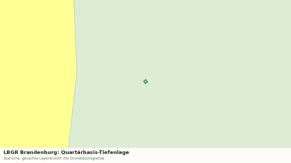 Statische Kartenansicht: LBGR Brandenburg: Quartärbasis-Tiefenlage
