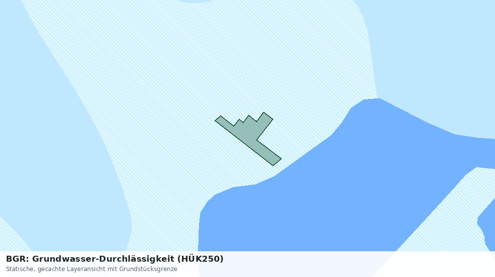 Statische Kartenansicht: BGR: Grundwasser-Durchlässigkeit (HÜK250)