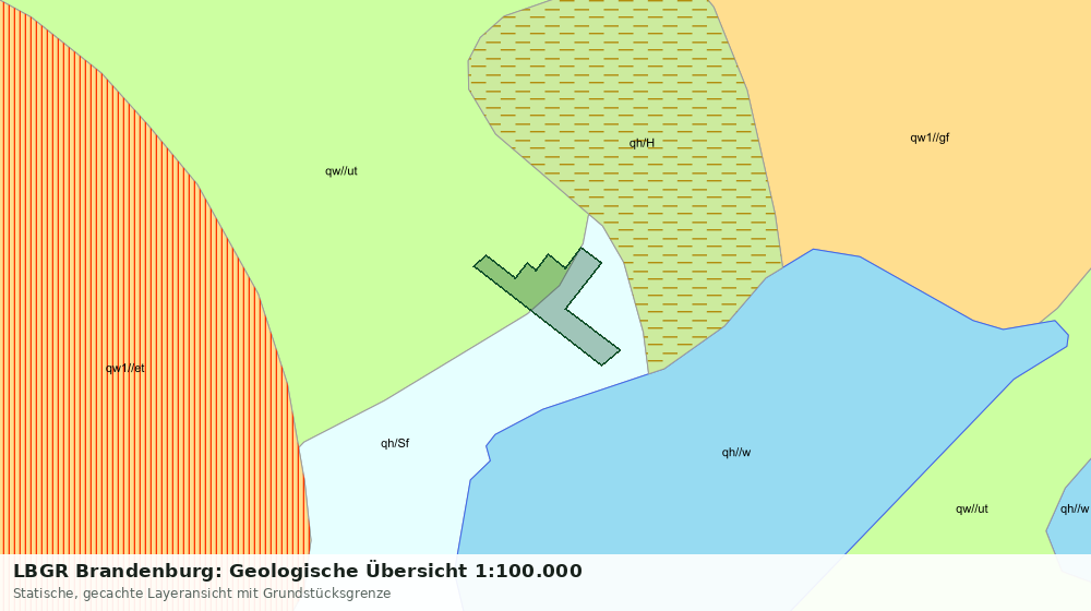 Statische Kartenansicht: LBGR Brandenburg: Geologische Übersicht 1:100.000