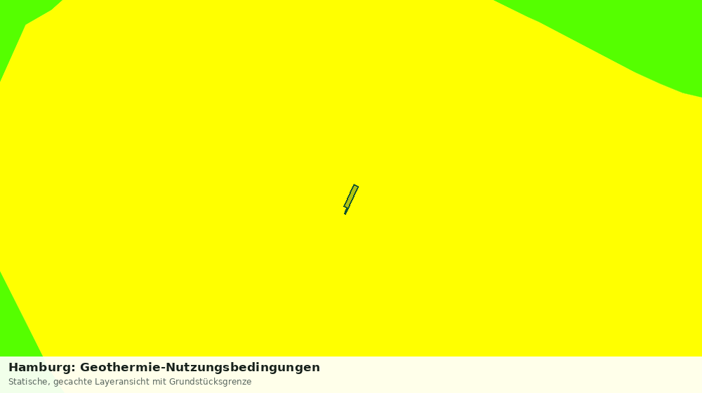 Statische Kartenansicht: Hamburg: Geothermie-Nutzungsbedingungen